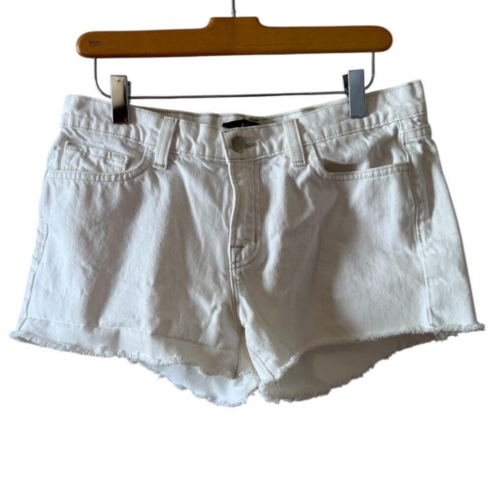 J Brand  cut off denim Jean Shorts White 28